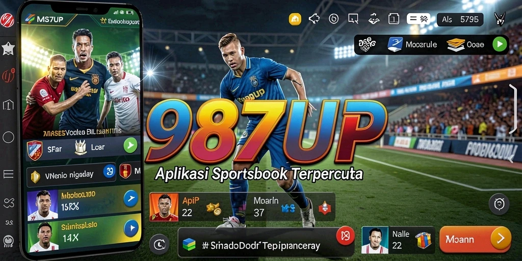Tampilan gameplay 987UP dengan berbagai pilihan taruhan olahraga.