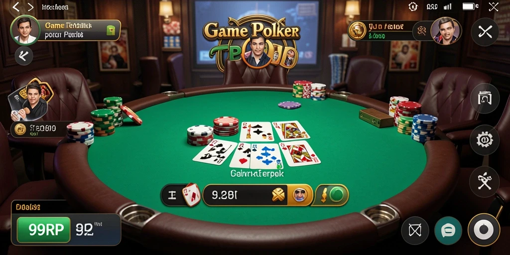 Tampilan gameplay Poker di 99RP yang seru dan menantang.