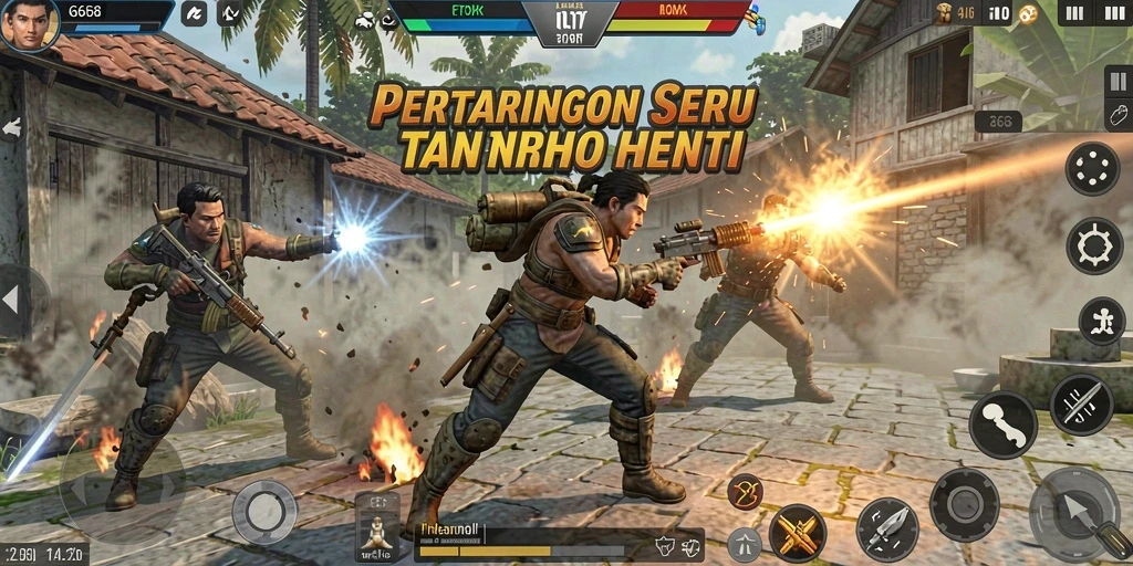 Screenshot G668 menampilkan pertarungan mendebarkan dengan grafis yang menawan.