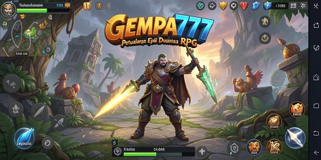 Tampilan aksi seru di dunia RPG GEMPA777.