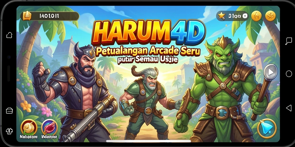 Gameplay seru HARUM4D dengan grafis yang memukau dan tantangan mendebarkan.