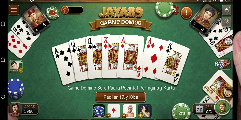 Tampilan gameplay Domino yang seru dan mengasyikkan di JAYA89.