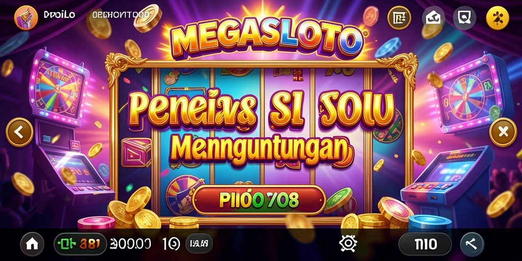 Tampilan gameplay MEGASLOTO yang menarik dan seru.
