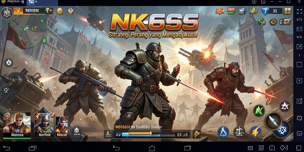 Tampilan gameplay NK666 yang menegangkan dan strategis.