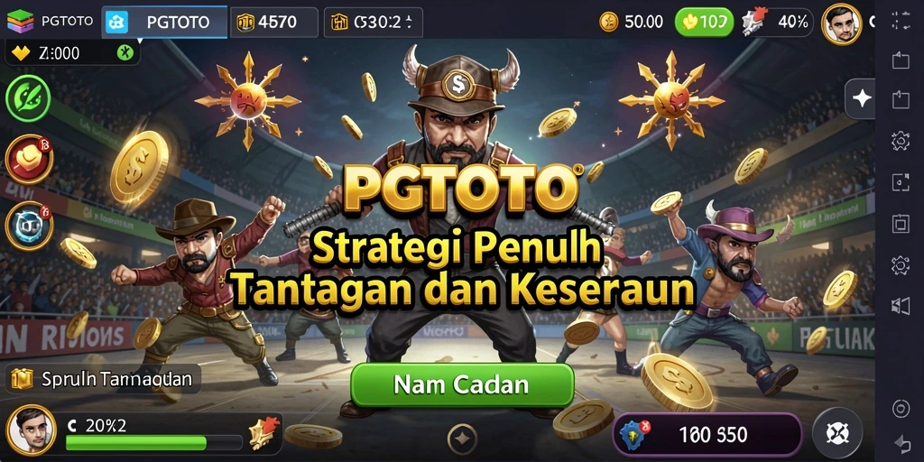 Tampilan dinamis gameplay PGTOTO yang penuh strategi.