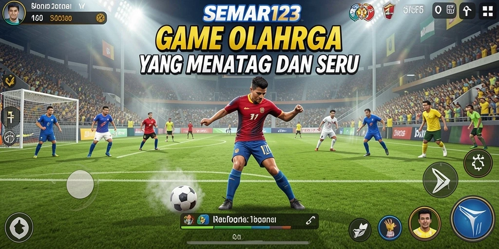 Tampilan gameplay menarik dalam SEMAR123 yang menampilkan aksi olahraga mendebarkan.