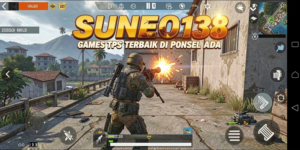 Screenshot SUNEO138 menampilkan adegan pertempuran TPS yang seru dan mendebarkan.