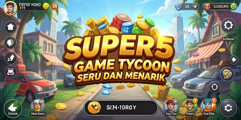 Tangkapan layar menunjukkan gameplay Tycoon yang menarik dan mendalam.