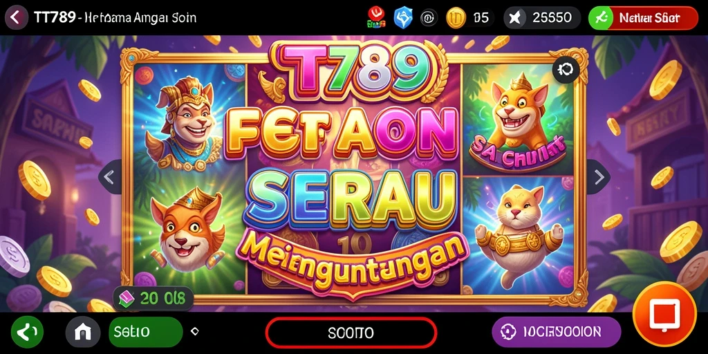 Tampilan gameplay TT789 yang seru dan menarik penuh warna.